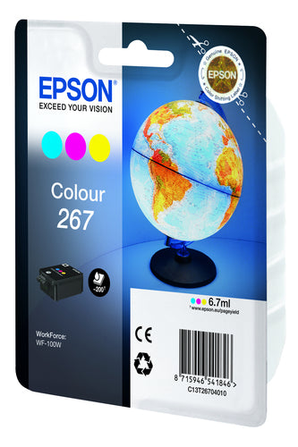 Epson Globe Singlepack Colour 267 ink cartridge Epson Globe Singlepack Colour 267 ink cartridge